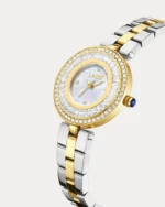 ⁦ساعة منار من الاستيل بلون ذهبي وفضي | LOS009L⁩ - الصورة ⁦5⁩