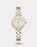 ساعة منار من الاستيل بلون ذهبي وفضي | LOS009L