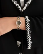 ⁦ساعة منار من الاستيل بلون ذهبي وفضي | LOS009L⁩ - الصورة ⁦3⁩