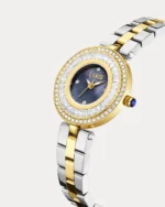 ⁦ساعة منار من الاستيل بلون ذهبي وفضي | LOS009L⁩ - الصورة ⁦5⁩