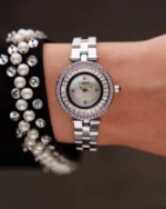 ⁦ساعة منار من الاستيل بلون فضي | LOS009L⁩ - الصورة ⁦2⁩