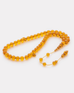 سبحة من حجر السندلس باللون العسلي | ZRS095M0101