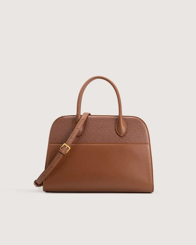 شنطة نسائية بحجم واسع بلون بني | ZLH1267F