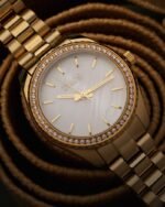 ⁦ساعة نسائيه بسير من الستيل باللون الذهبي | ZOS036L⁩ - الصورة ⁦2⁩