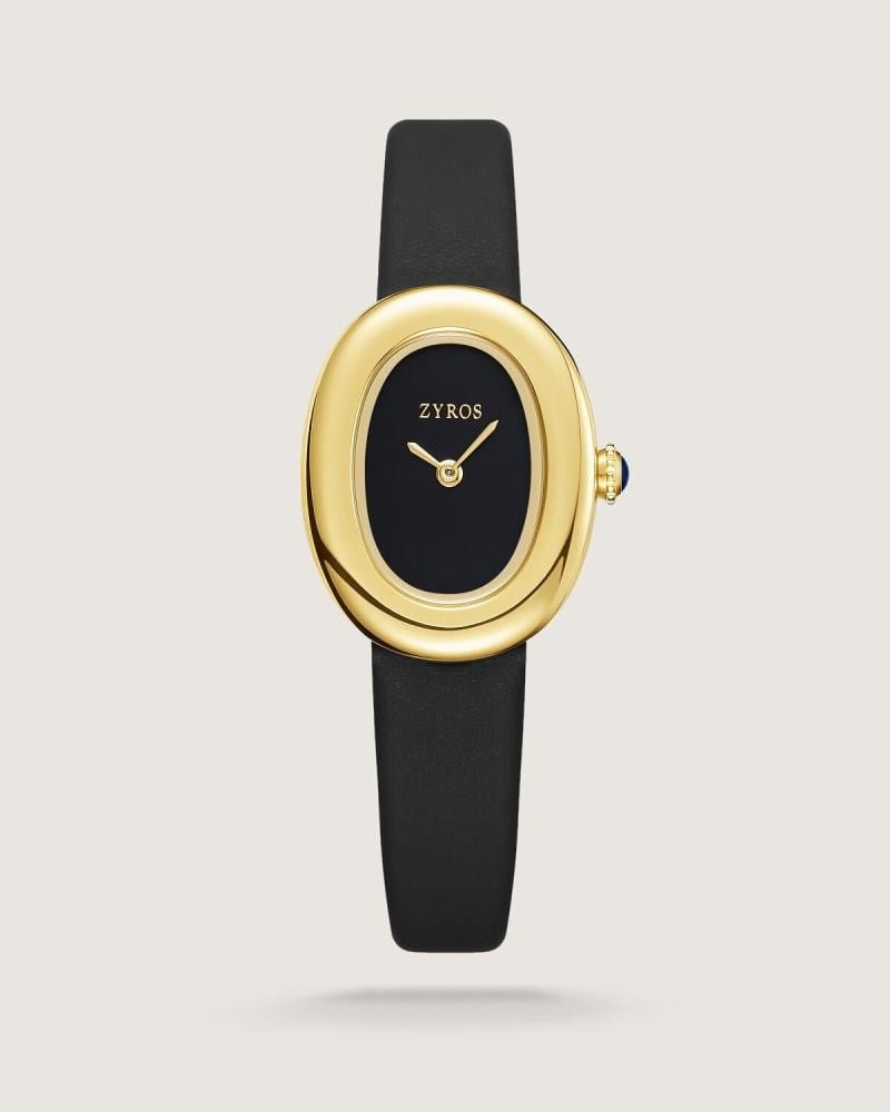 ساعة نسائية بسير جلد باللون الأسود | ZAL250W