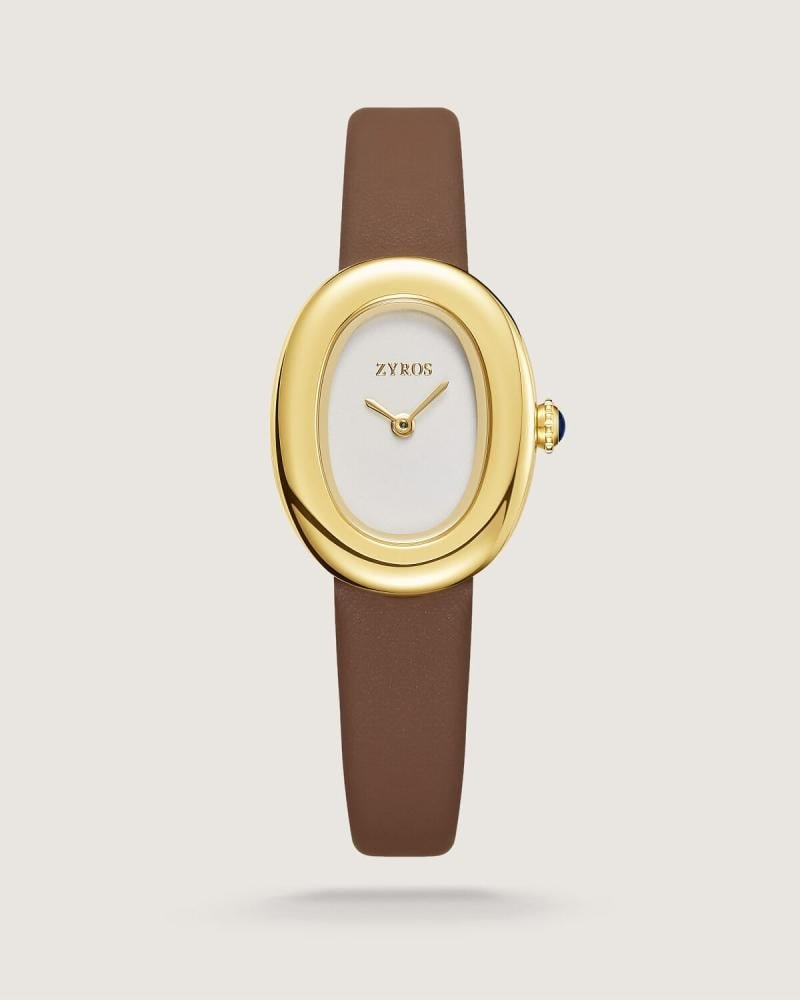 ساعة نسائية بسير جلد باللون البني | ZAL250W