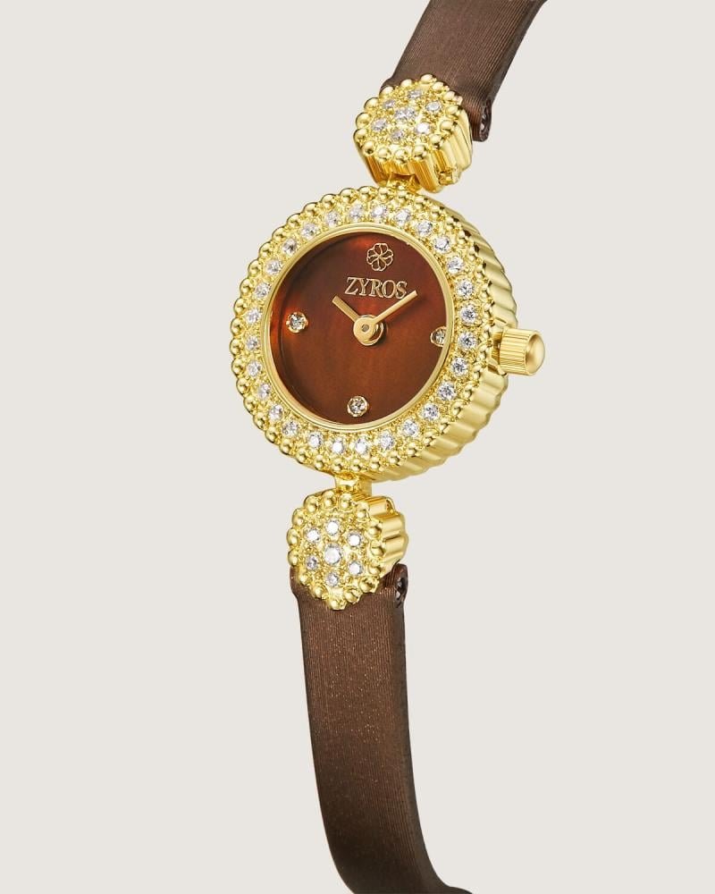 Alternative view of ساعة نسائية بسير جلد باللون البني | ZOL012F