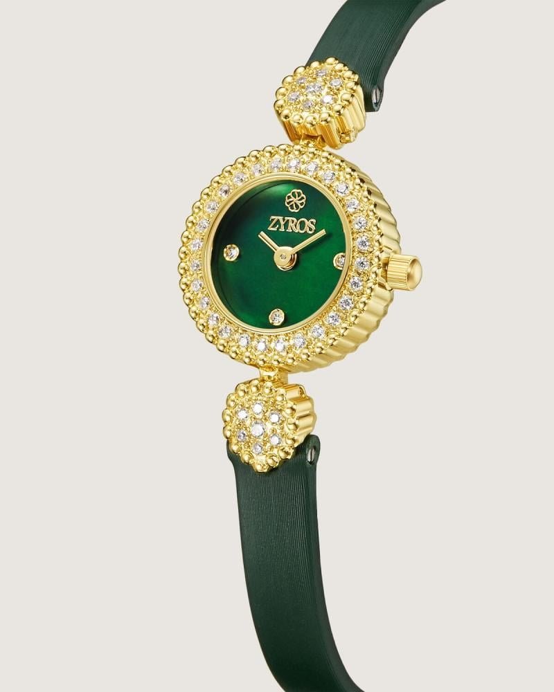 Alternative view of ساعة نسائية بسير جلد باللون الأخضر | ZOL012F