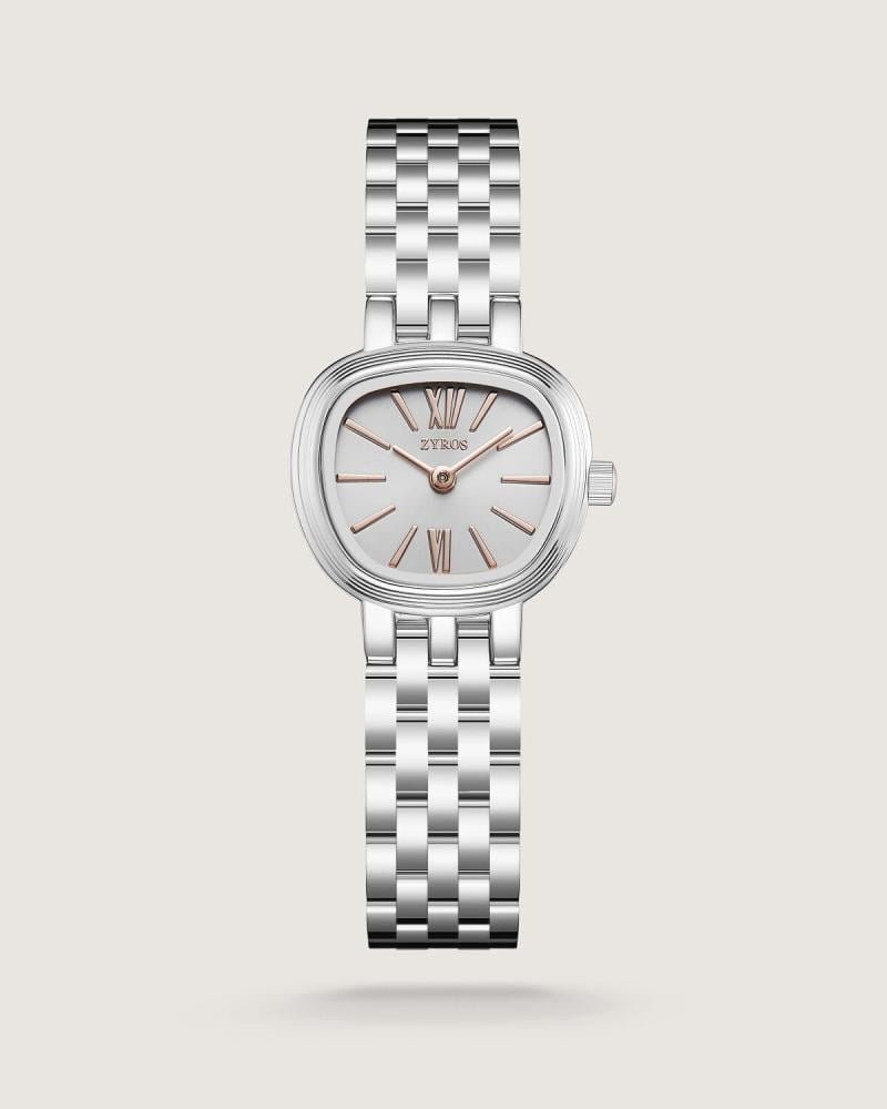 ساعة عبق النسائية بسير ستيل فضي | ZAS821W