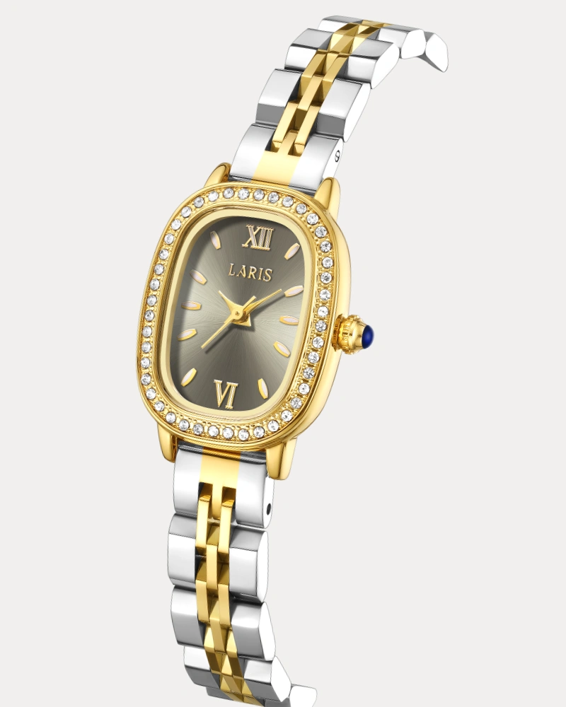 Alternative view of ساعة مريم النسائية بلون فضي وذهبي | LOS014L