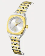 ⁦ساعة شهد النسائية بلون فضي وذهبي | LAS014L⁩ - الصورة ⁦2⁩