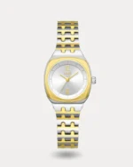 ساعة شهد النسائية بلون فضي وذهبي | LAS014L