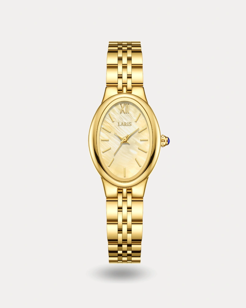 ساعة ترف النسائية باللون الذهبي | LAS017L