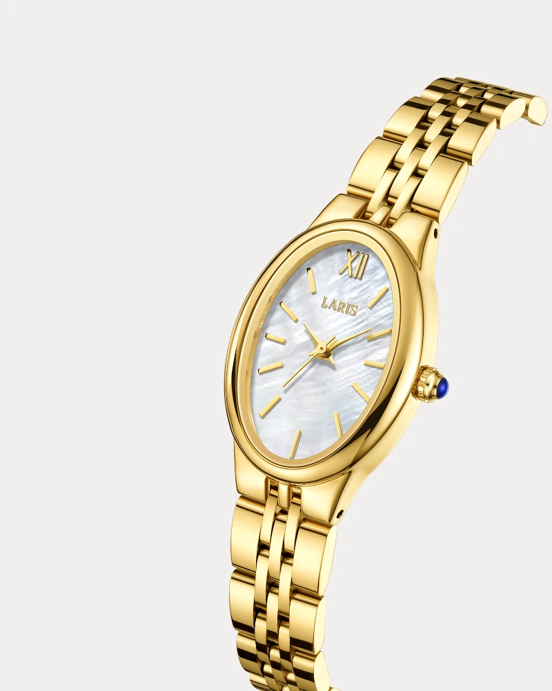 Alternative view of ساعة ترف النسائية باللون الذهبي | LAS017L