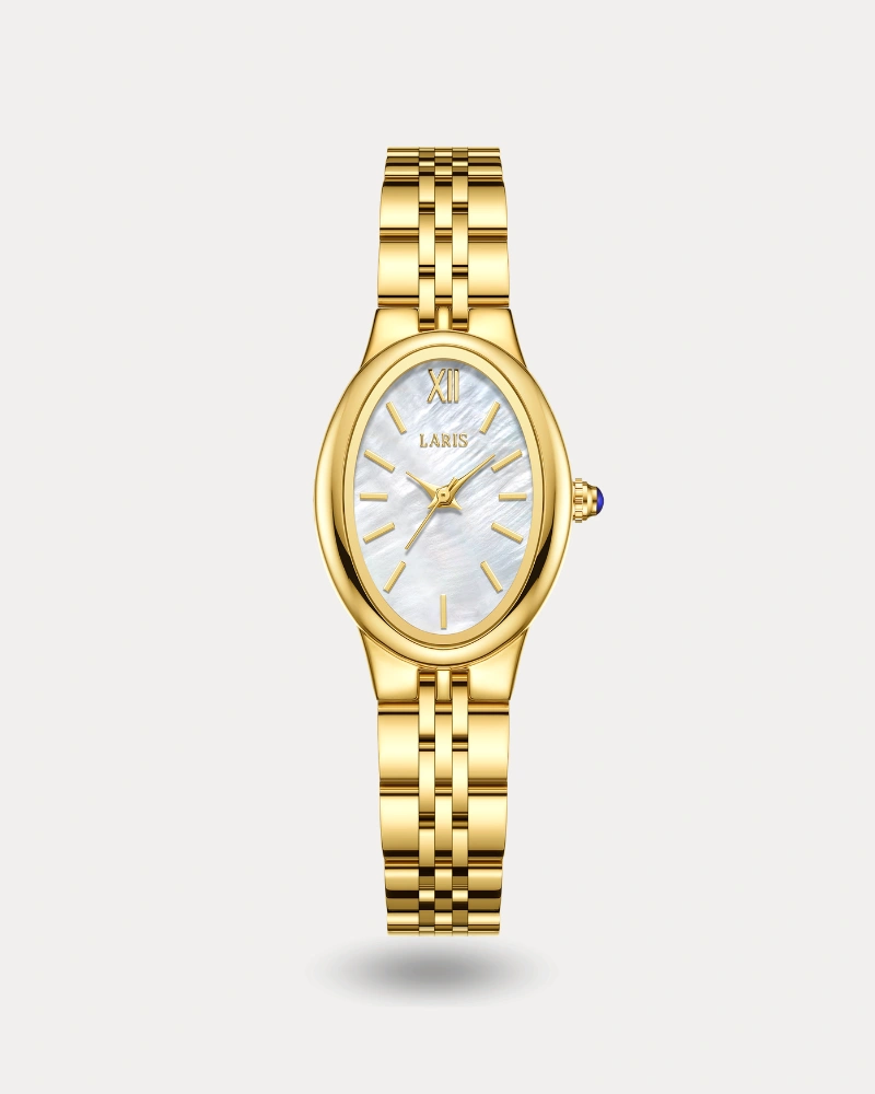 ساعة ترف النسائية باللون الذهبي | LAS017L