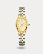 ساعة ترف النسائية بلون فضي وذهبي | LAS017L