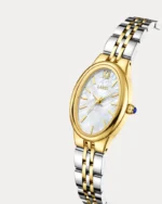 ⁦ساعة ترف النسائية بلون فضي وذهبي | LAS017L⁩ - الصورة ⁦2⁩