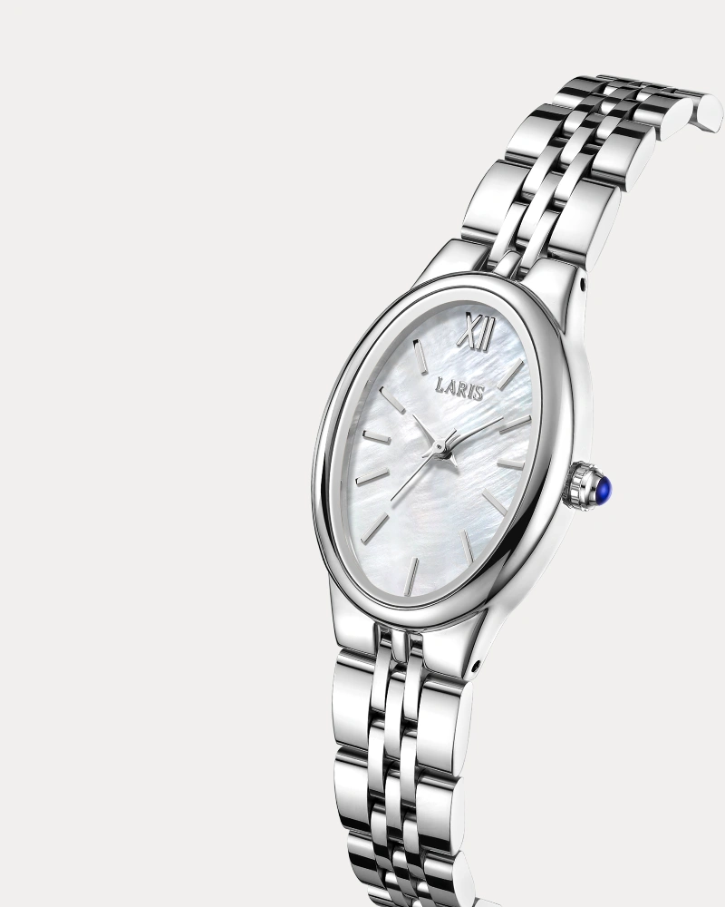 Alternative view of ساعة ترف النسائية باللون الفضي | LAS017L