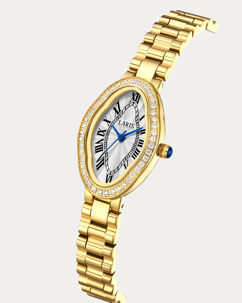 Alternative view of ساعة شيخة النسائية باللون الذهبي | LOS010L