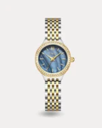 ساعة رونق النسائية بلون فضي وذهبي | LOS012L