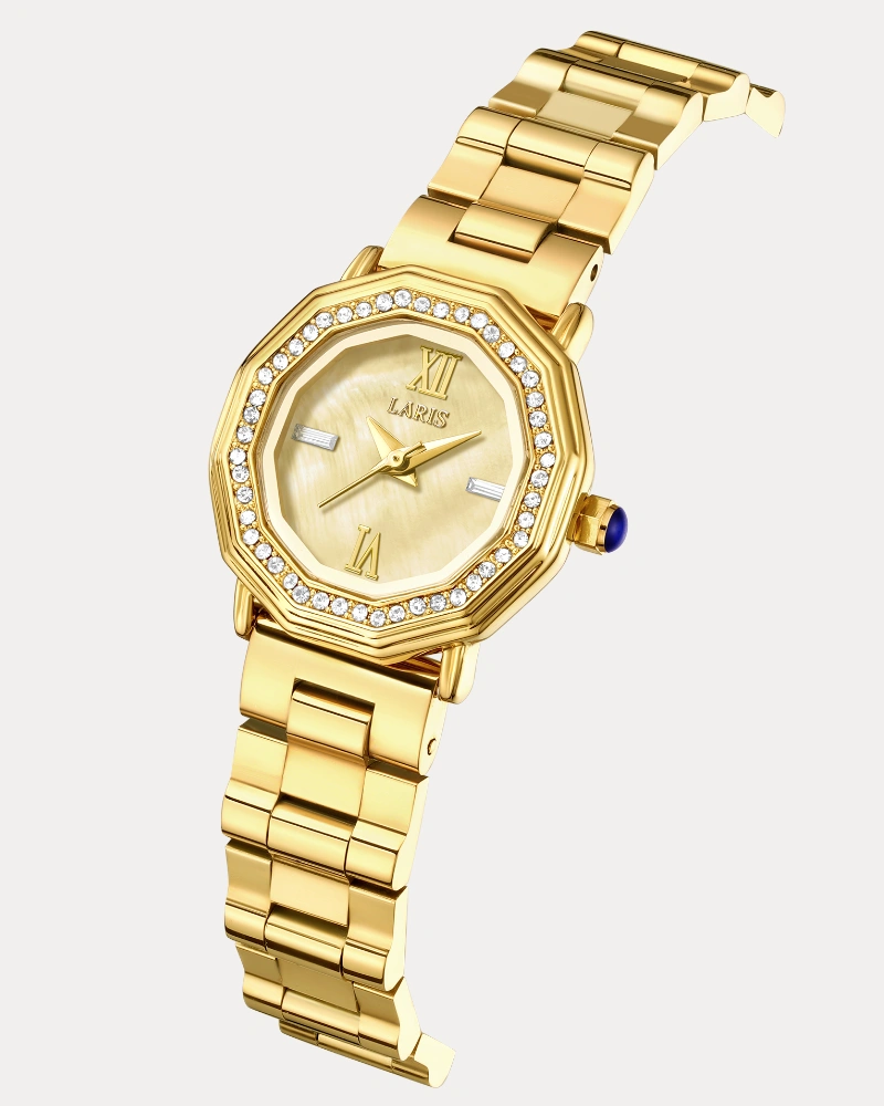 Alternative view of ساعة ريفال النسائية باللون الذهبي | LOS013L