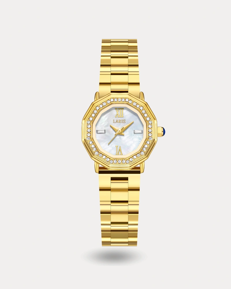 ساعة ريفال النسائية باللون الذهبي | LOS013L