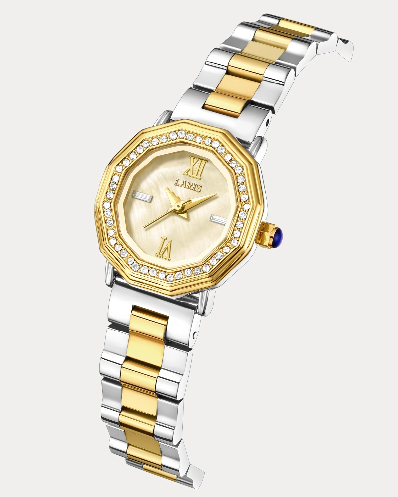 Alternative view of ساعة ريفال النسائية بلون فضي وذهبي | LOS013L