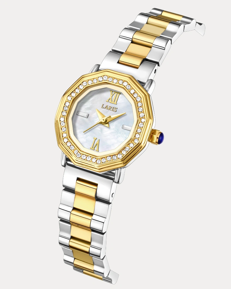 Alternative view of ساعة ريفال النسائية بلون فضي وذهبي | LOS013L