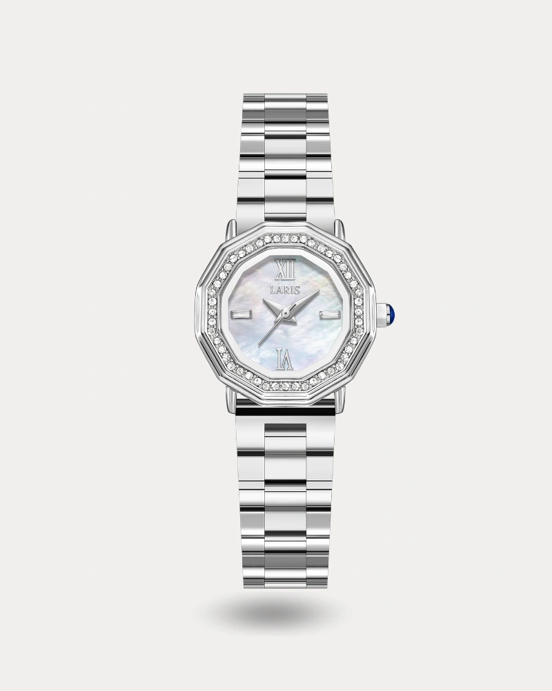 ساعة ريفال النسائية باللون الفضي | LOS013L