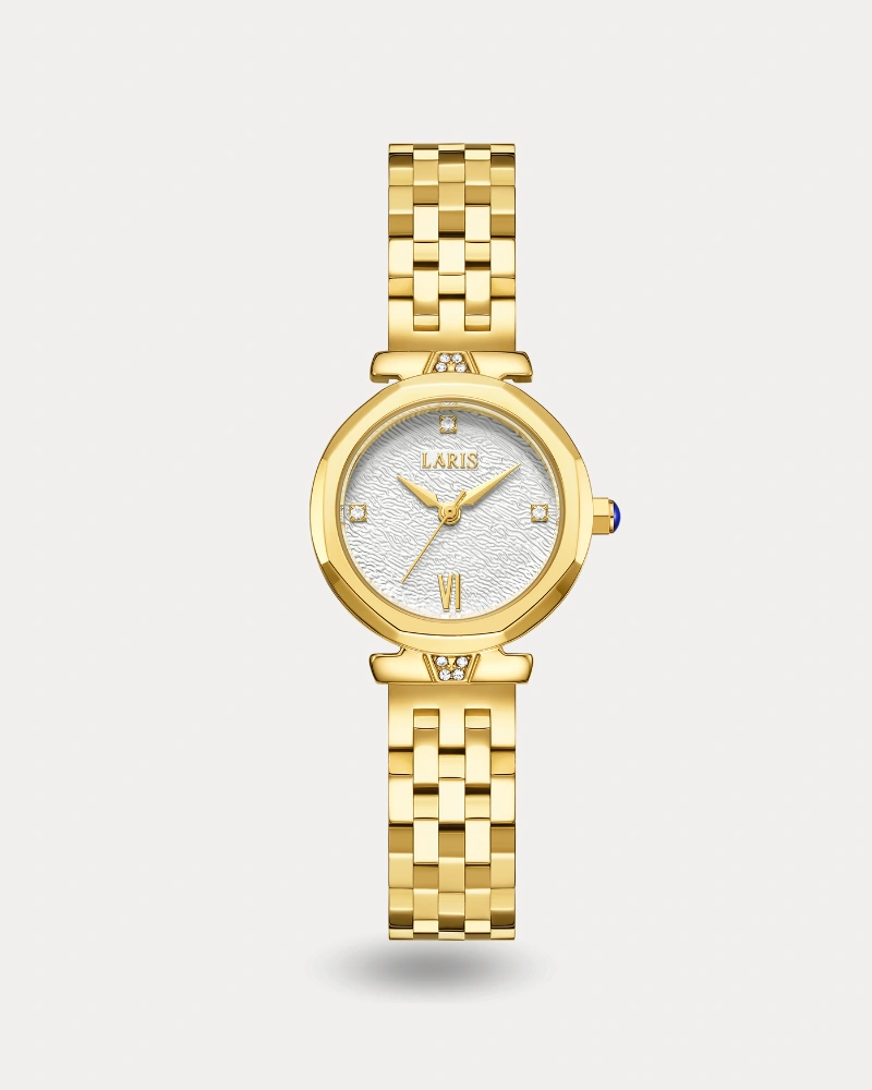 ساعة ميساء النسائية باللون الذهبي | LOS015L