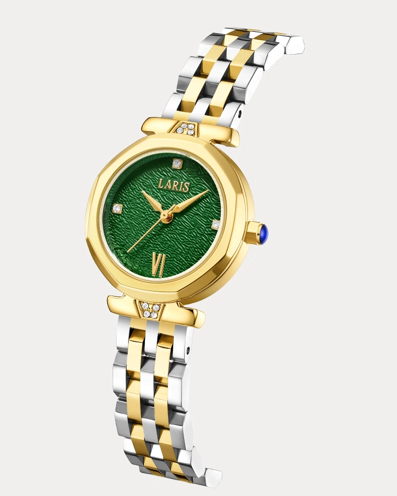 Alternative view of ساعة ميساء النسائية بلون فضي وذهبي | LOS015L