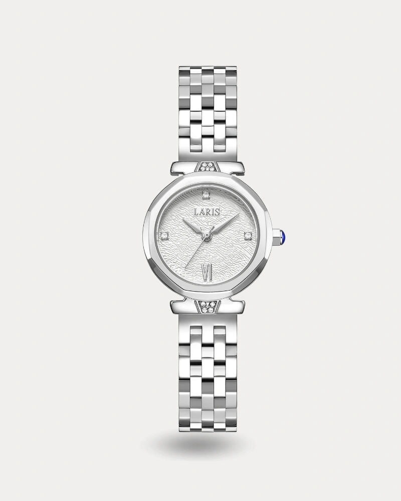 ساعة ميساء النسائية باللون الفضي | LOS015L