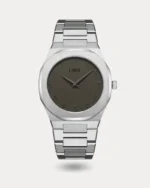 ساعة خالد الرجالية ستيل باللون الفضي | LSS002M