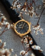 ⁦‎ ساعة نسائية زايروس من الجلد الاسود | ZAL170F⁩ - الصورة ⁦2⁩