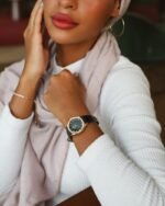 ⁦‎ ساعة نسائية زايروس من الجلد الاسود | ZAL170F⁩ - الصورة ⁦11⁩