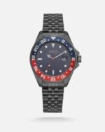 ‎ ساعة رجالية زايروس ستيل باللون الرمادي | ZAS454M