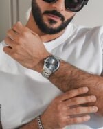 ⁦‎ ساعة رجالية ستيل بلون فضي | ZAS462M⁩ - الصورة ⁦5⁩