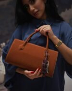 ⁦شنطة ألما النسائية جلد بلون بني | ZLD138W⁩ - الصورة ⁦4⁩